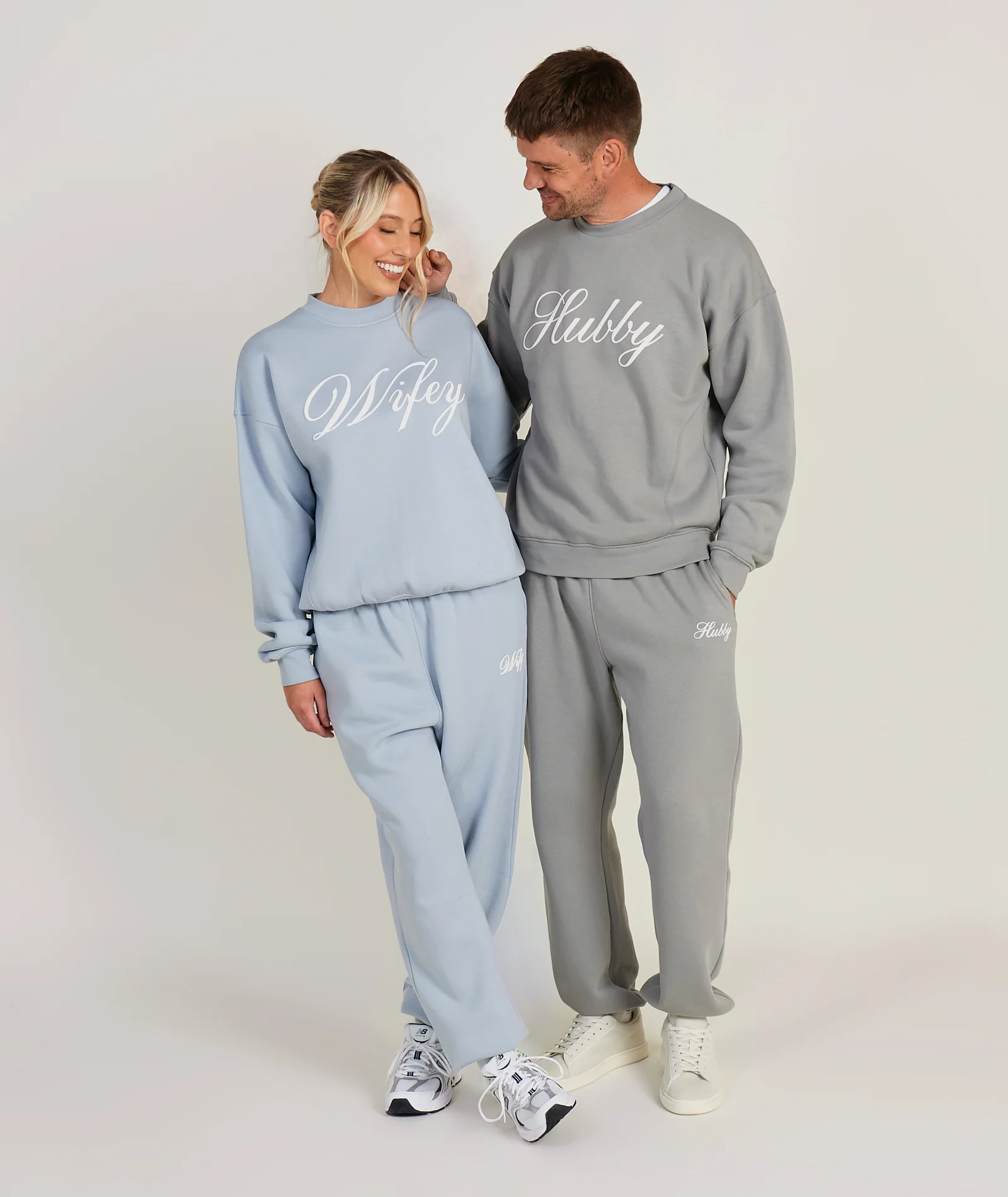 Hubby Graphic Cuffed Sweatpants - Grey - Image 8